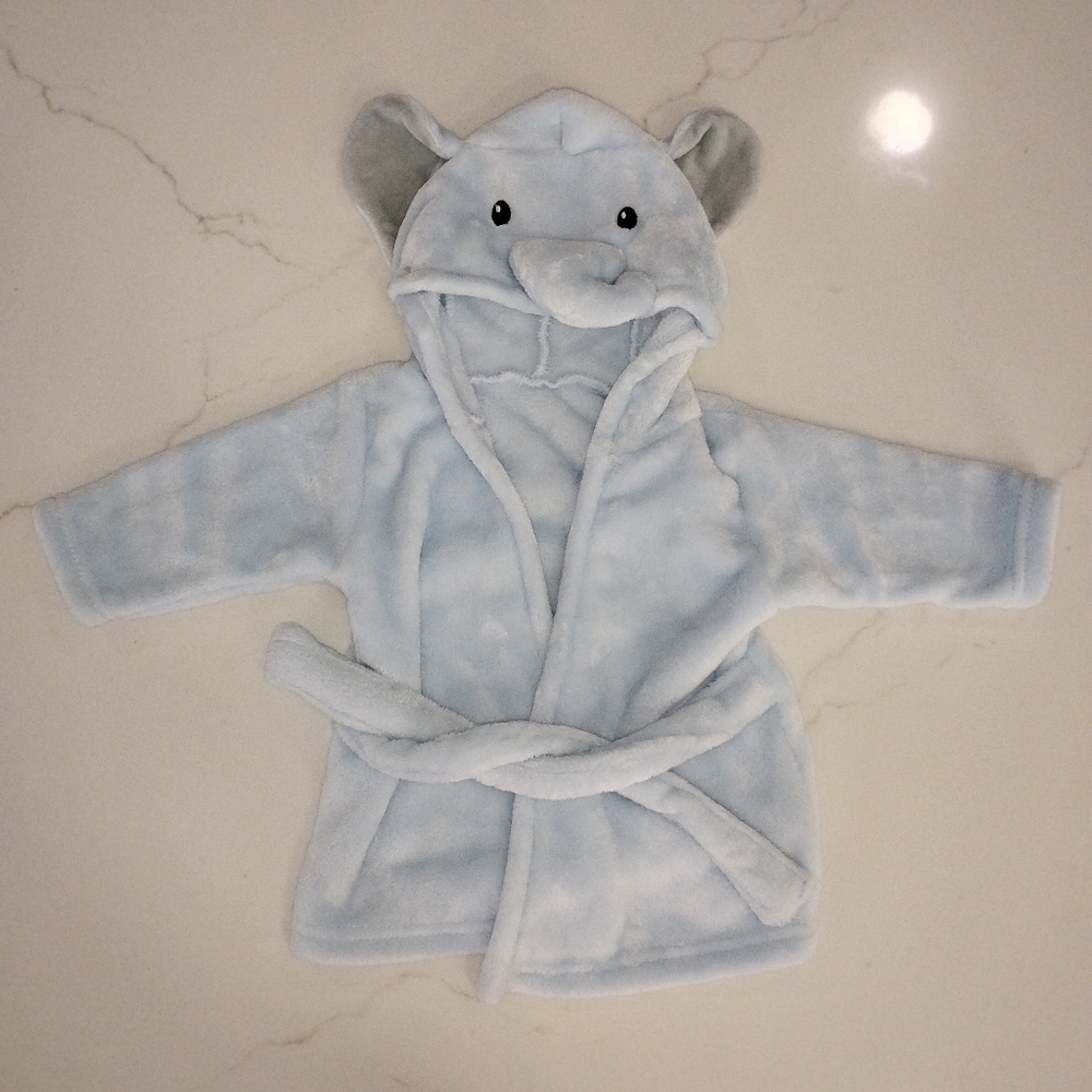 Cozy Blue Elephant Kids Pajamas NWOT 0-9 Months